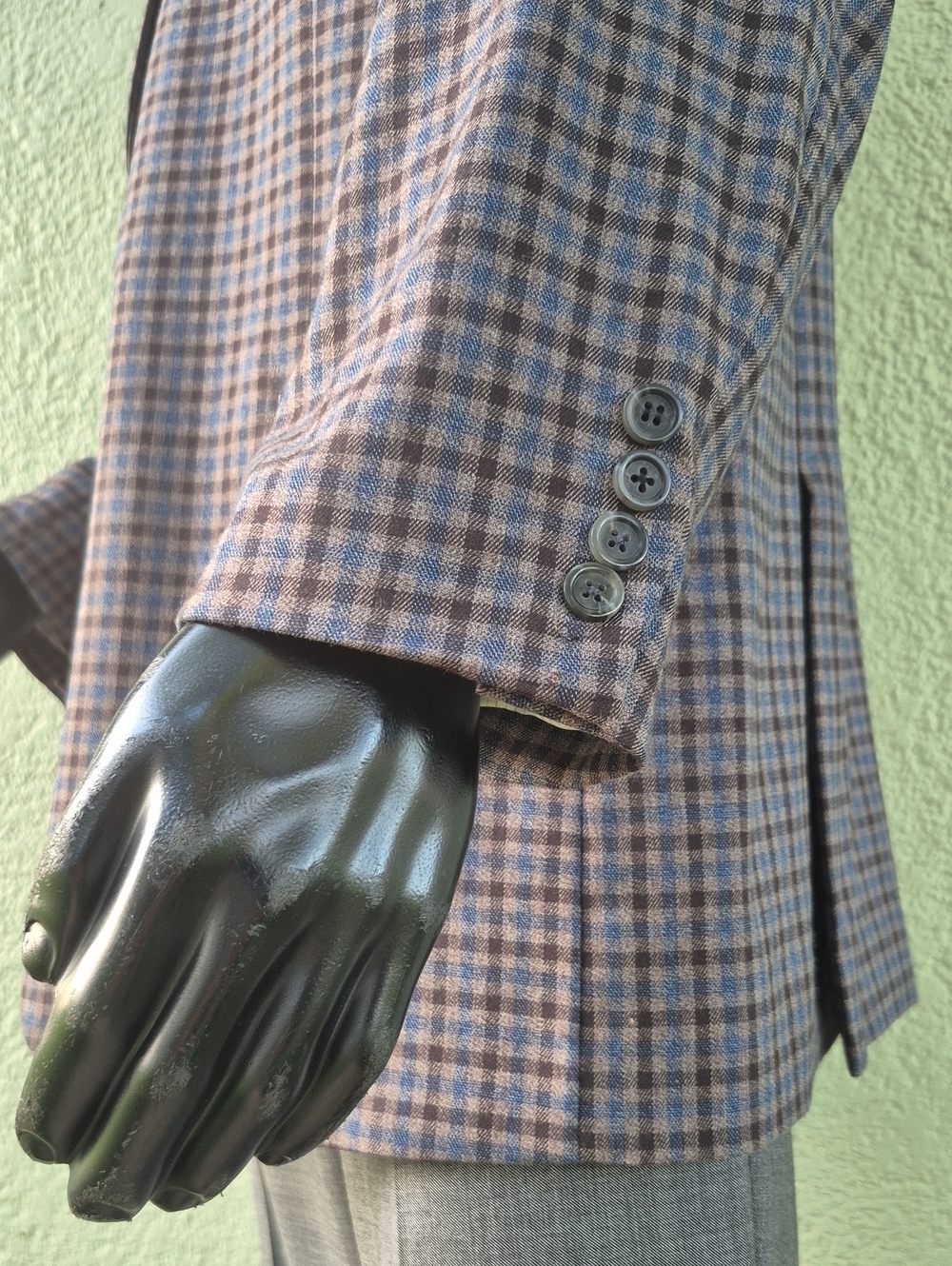 Alan Flusser Men's Classic Micro-Check/Plaid Print Luxury Blazer *Custom Lining* - Picture 9 of 17